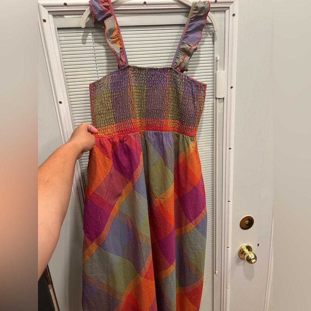 New w/o tags Time and Tru Smocked Midi Dress - Picture 3 of 10